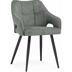 Стул на металлокаркасе Hera dark gray / black