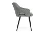 Стул на металлокаркасе Hera dark gray / black