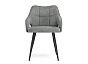 Стул на металлокаркасе Hera dark gray / black