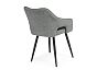 Стул на металлокаркасе Hera dark gray / black