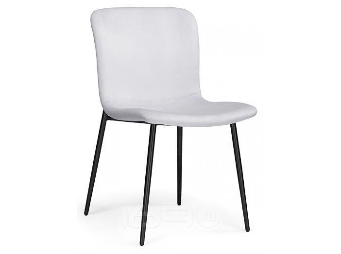 Стул на металлокаркасе Игон серый / черный муар