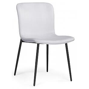 Стул на металлокаркасе Игон серый / черный муар