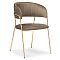 Стул на металлокаркасе Kamelia cappuccino / gold