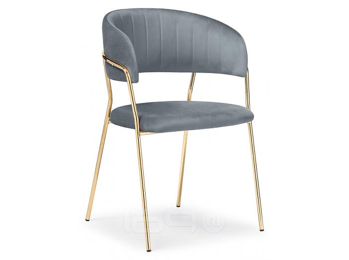 Стул на металлокаркасе Kamelia gold / gray