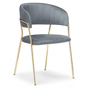 Стул на металлокаркасе Kamelia gold / gray