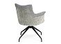 Стул на металлокаркасе Kaser 360 крутящийся grey / black