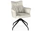 Стул на металлокаркасе Kaser 360 крутящийся ivory / black