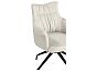 Стул на металлокаркасе Kaser 360 крутящийся ivory / black