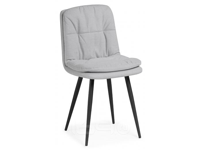 Стул на металлокаркасе Майк светло-серый / черный