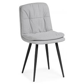 Стул на металлокаркасе Майк светло-серый / черный