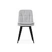 Стул на металлокаркасе Майк светло-серый / черный