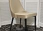Стул NEPAL-P БЕЖЕВЫЙ #5, велюр/ черный каркас