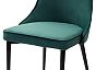 Стул NEPAL-P ЗЕЛЕНЫЙ #19, велюр/ черный каркас 