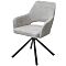 Стул NURI 180 град. поворот. 3018-03 светло-серый, шенилл/ черный каркас, ®DISAUR