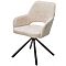 Стул NURI 180 град. поворот. 3018-10 бежевый, шенилл/ черный каркас, ®DISAUR