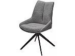 Стул OSKAR 360 град. поворот. KN01-03 Серый/ BZ1046-02 Темно-серый/ Черный, ®DISAUR