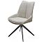 Стул OSKAR 360 град. поворот. KN01-05 Бежевый/ BZ1046-11 Бежевый/ Черный каркас, ®DISAUR