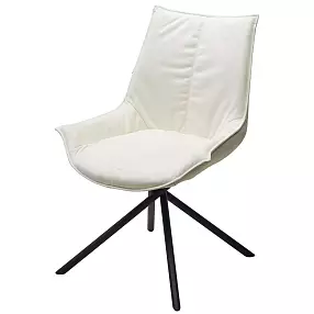 Стул ОСЛО Atmocfera 010 Бежевый / Orakul 160 Белый / Черный каркас M-City