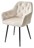 

Стул PERU PK6015-06 BEIGE античный бежевый, велюр