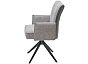 Стул PONCE 360 град. поворот. Brego-07 Серый, ткань/ XD841-16 Серый, букле/ Черный, ®DISAUR
