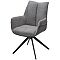 Стул PONTUS 360 град. поворот. KN01-03 Серый/ BZ1046-02 Темно-серый/ Черный, ®DISAUR