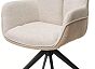 Стул PONTUS 360 град. поворот. KN01-05 Бежевый/ BZ1046-11 Бежевый/ Черный, ®DISAUR