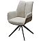 Стул PONTUS 360 град. поворот. KN01-05 Бежевый/ BZ1046-21 Коричневый/ Черный, ®DISAUR