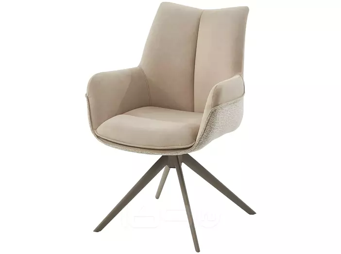 Стул PONTUS 360 град. поворот. RIELY-111 / PRESENT-120 Кремовый / Латте, ®DISAUR