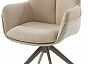 Стул PONTUS 360 град. поворот. RIELY-111 / PRESENT-120 Кремовый / Латте, ®DISAUR
