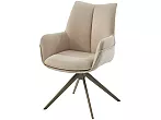 Стул PONTUS 360 град. поворот. RIELY-111 / PRESENT-120 Кремовый / Латте, ®DISAUR