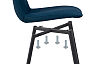 Стул Ральф синий/черный