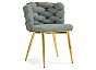 Стул Rendi light gray/gold