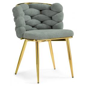 Стул Rendi light gray/gold