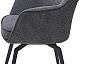 Стул RENLY 180 град. поворот. Brego-16 Темно-серый, ткань / Черный, ®DISAUR
