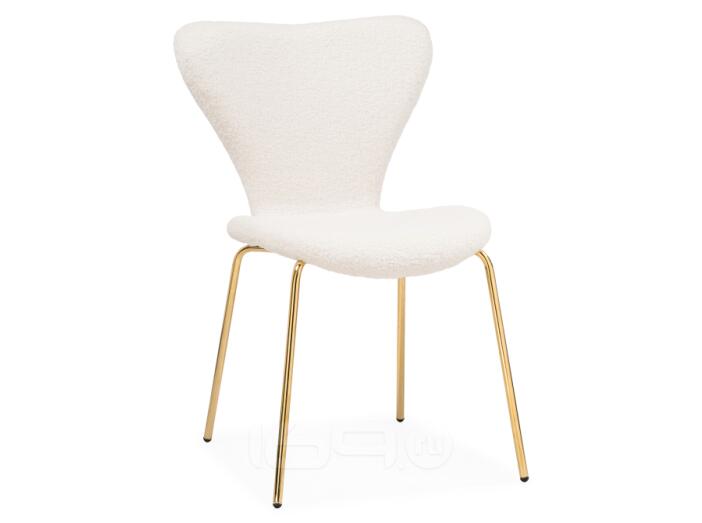 Стул Solo white/gold
