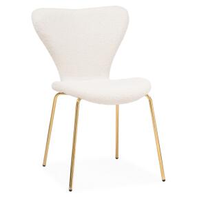 Стул Solo white/gold