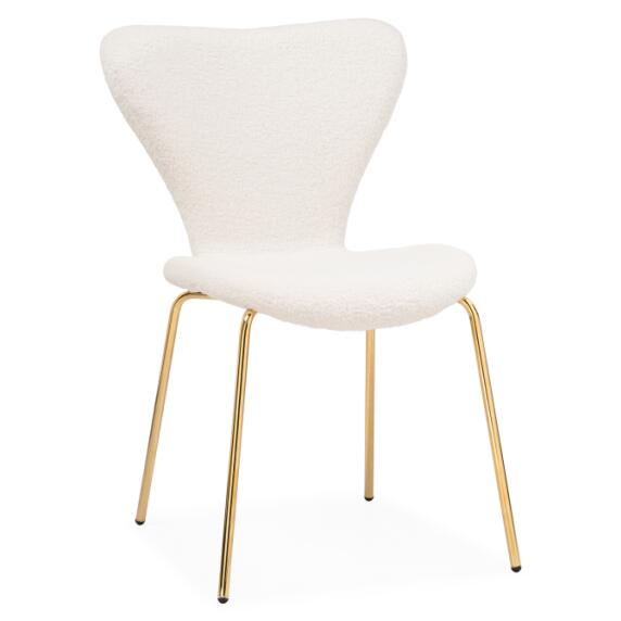 Стул Solo white/gold
