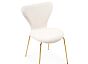 Стул Solo white/gold