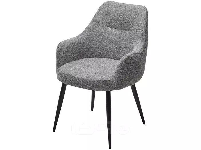Стул STAMEN ткань DAVIS RETRO BLISS 85, цвет серый / черный каркас, ®DISAUR
