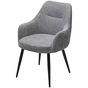 Стул STAMEN ткань DAVIS RETRO BLISS 85, цвет серый / черный каркас, ®DISAUR