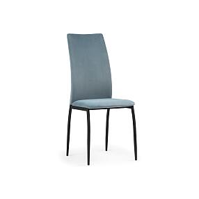 Стул на металлокаркасе Tod light blue / black