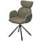 Стул VARDY 360 град.поворот. Brego-77 Зеленый, ткань/ 7525-156 Зеленый, велюр/Черный, ®DISAUR
