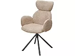 Стул VARDY 360 град.поворот. бежевый букле XD841-06 / Серый, ®DISAUR