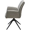 Стул YOZEF 360 град. поворот. KN01-04 Светло-серый, ткань / Черный, ®DISAUR