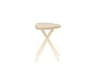 Табурет Leset Тео (складной) металл Кремовый, экокожа Кремовая