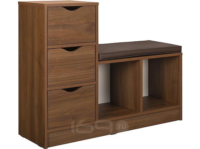 Тумба 10.84 Лайт Орех селект каминный