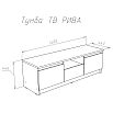 tumb 3 - Тумба для ТВ ЛАРГО Дуб Сонома 71160300