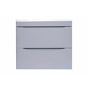 Тумба подвесная "Бергамо мини 60" (2 ящ.) Люкс антискрейтч серый, PLUS