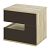 Тумба прикроватная правая Ирма СТЛ.143.08 Дуб сонома/Шоколад глянец