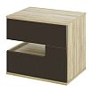 Тумба прикроватная правая Ирма СТЛ.143.08 Дуб сонома/Шоколад глянец